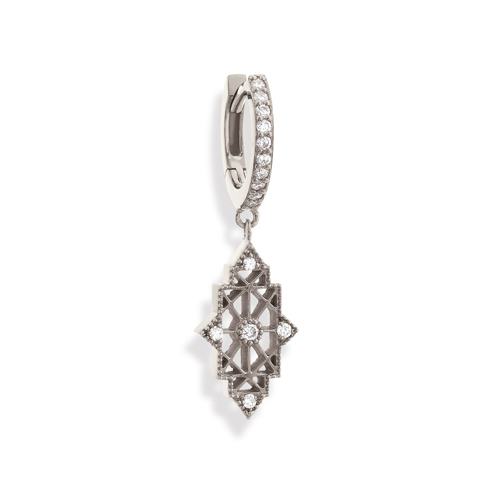 Boucles D'oreilles Pampille Or Strass - Modèle 606 Noir Imposant