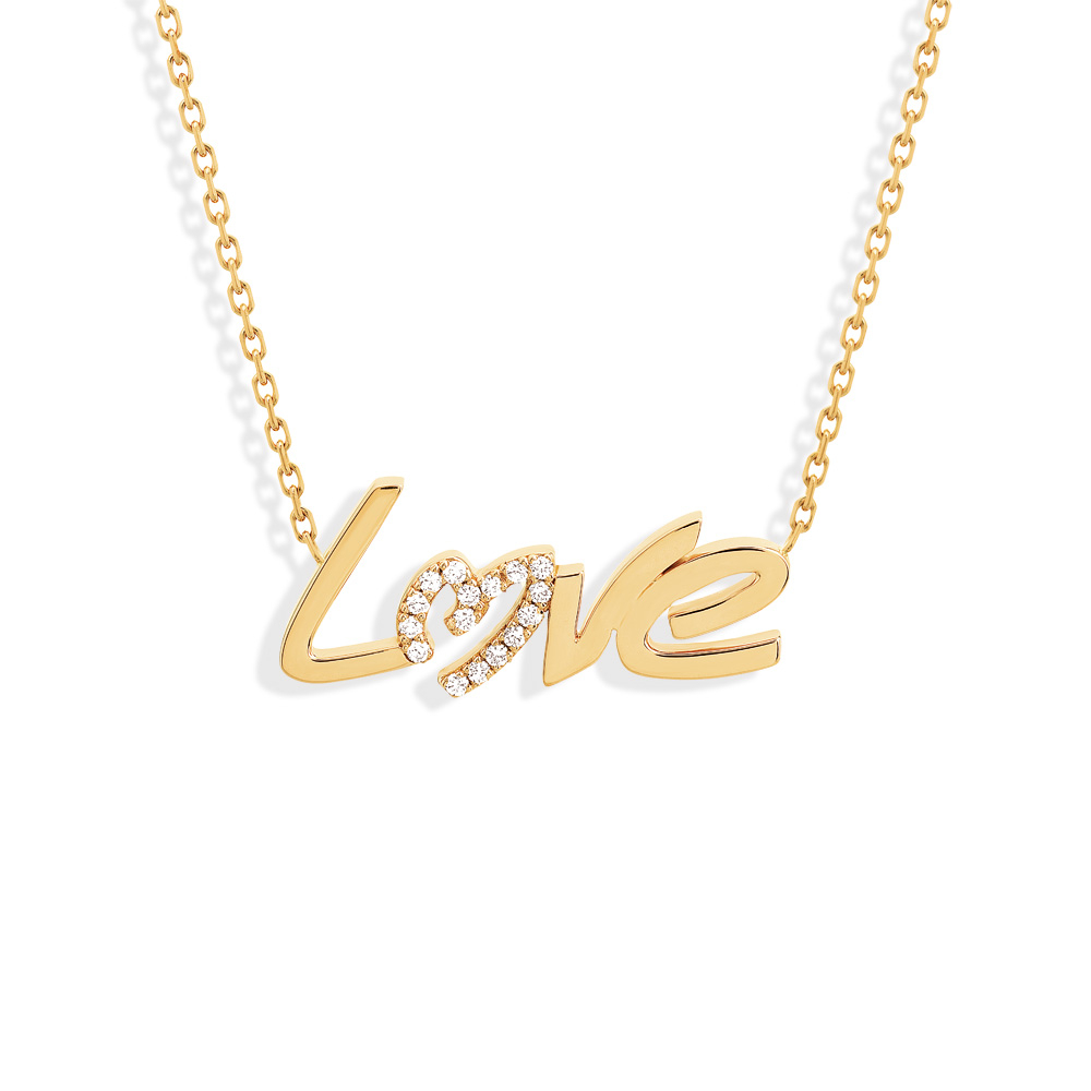 Crush Love necklace semi pave